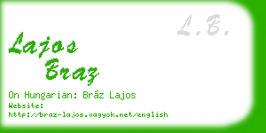 lajos braz business card